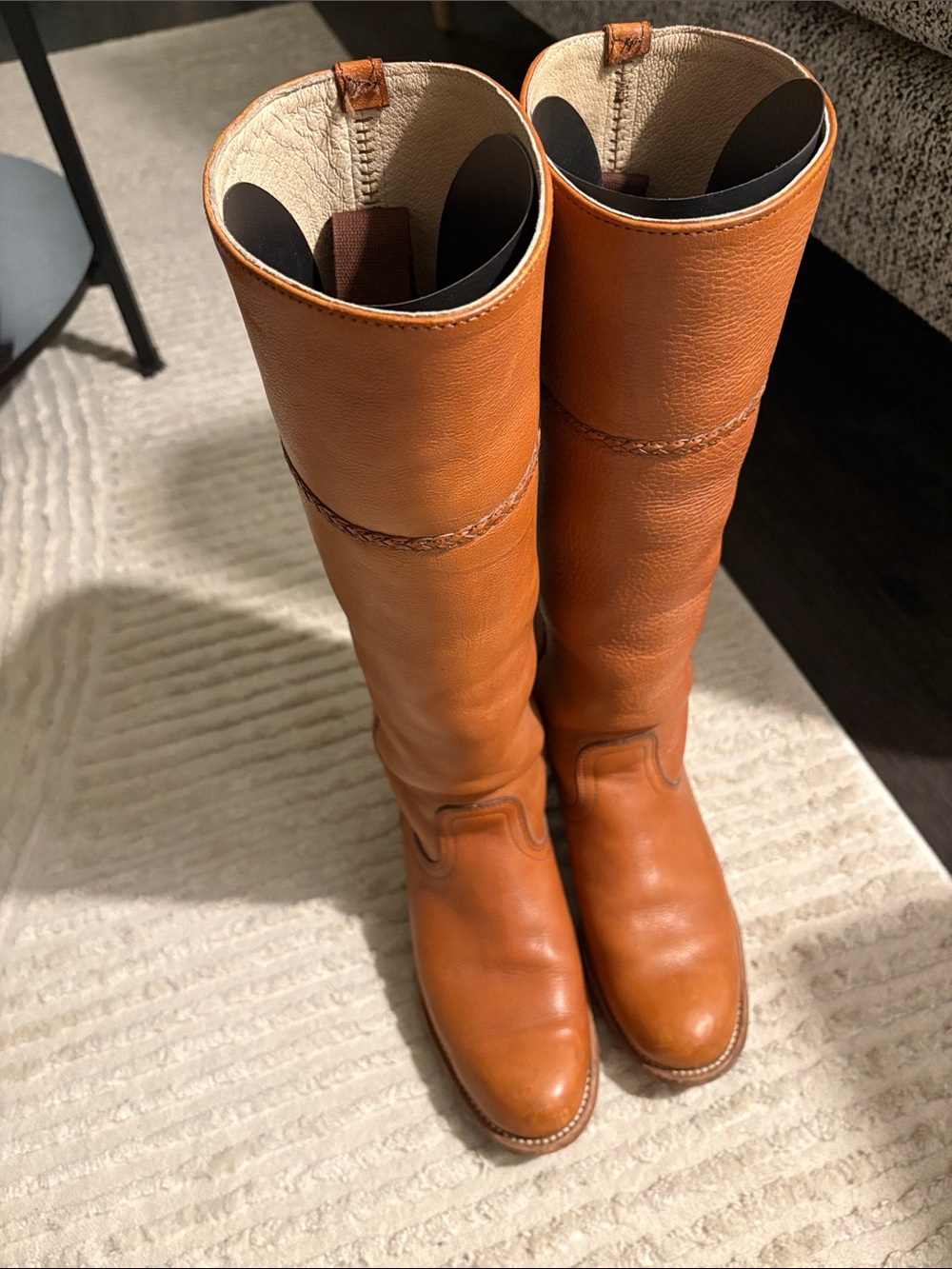 Vintage Frye Tan Riding Boots 1980s